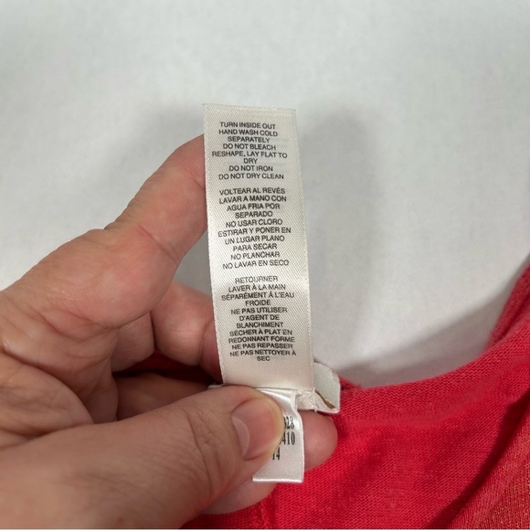 2 for$15 Chico's Vibrant Red Short Sleeve Top 
Chico’s Size 2 (L/12) - Picture 5 of 16